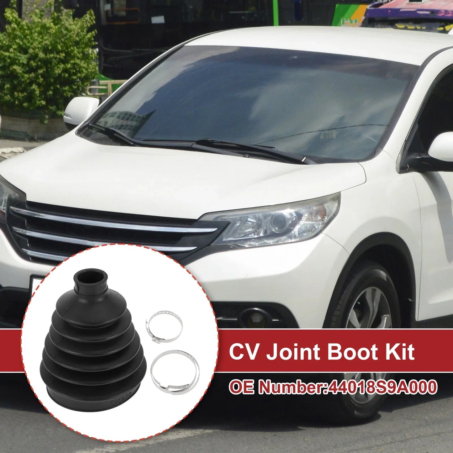 Outer CV Joint Boot Kit with Clamps for Honda CR-V (1999-2006)