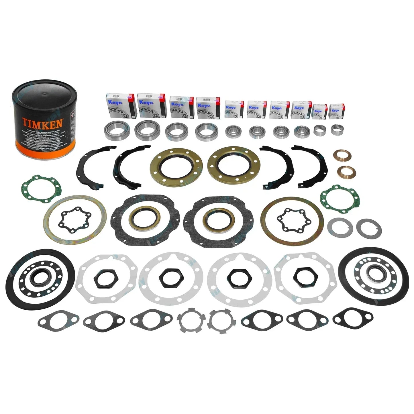 Swivel Hub Spindle Wheel Bearing Kit + Grease for Landcruiser 80 + 105 Series