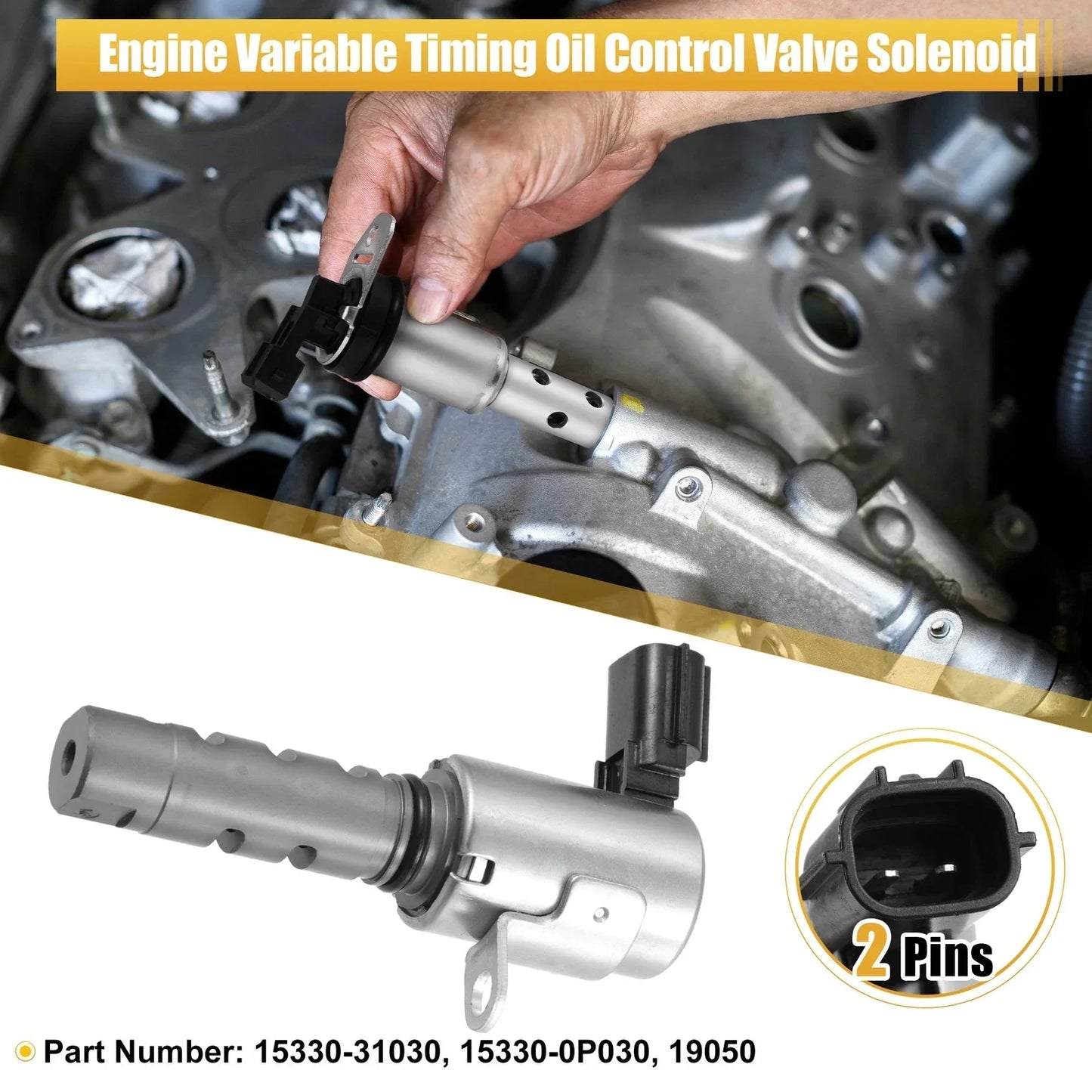 VVT Oil Control Valve for Toyota Camry Sienna RAV4 Lexus (2007-2019)