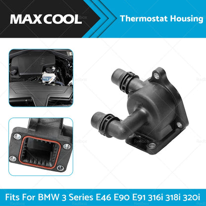 Thermostat Housing for BMW 3 Series E46 E90 E91 316i 318i 320i (2000-2013)
