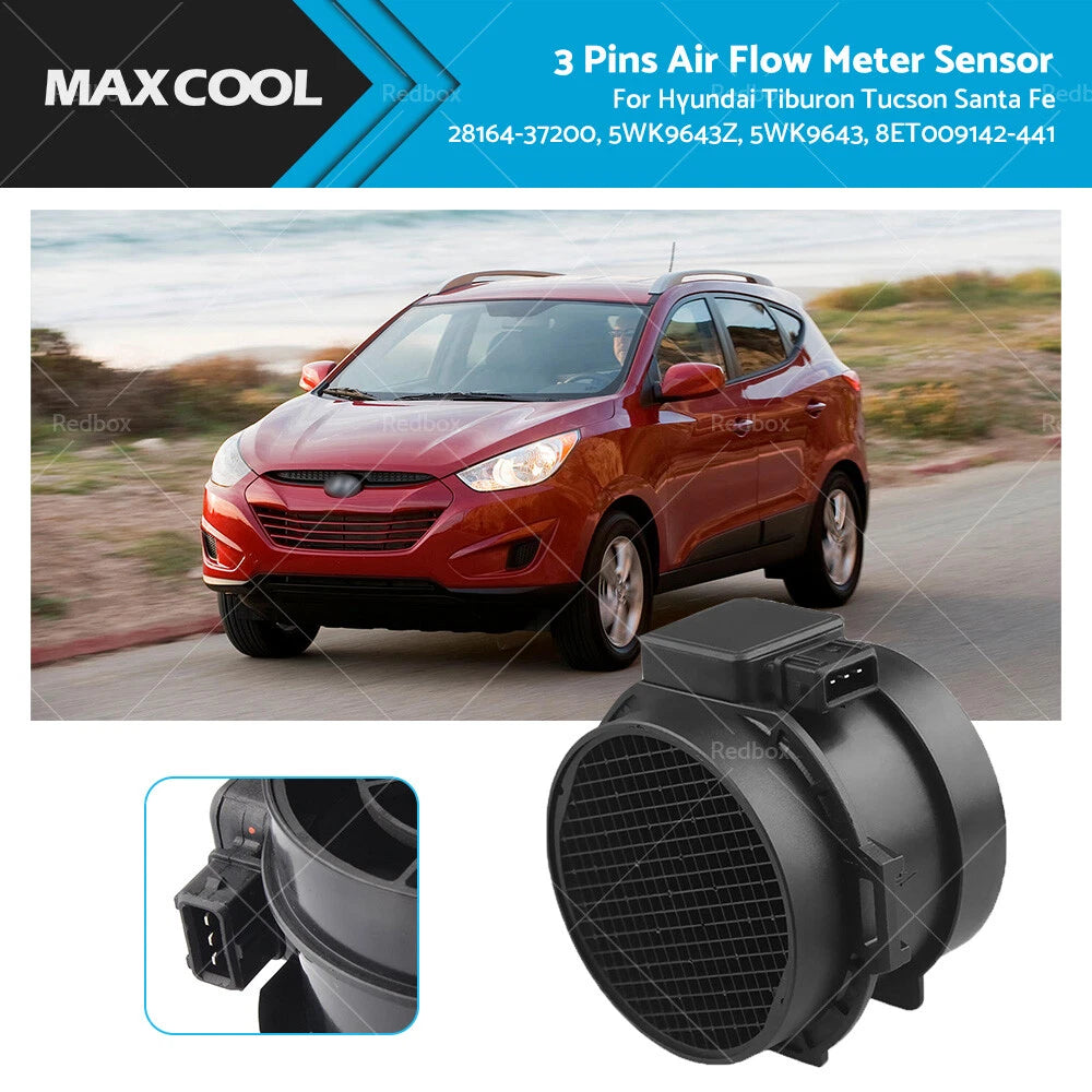 MAF Mass Air Flow Meter Sensor for Hyundai Tucson, Santa Fe, Tiburon (2001-2010)