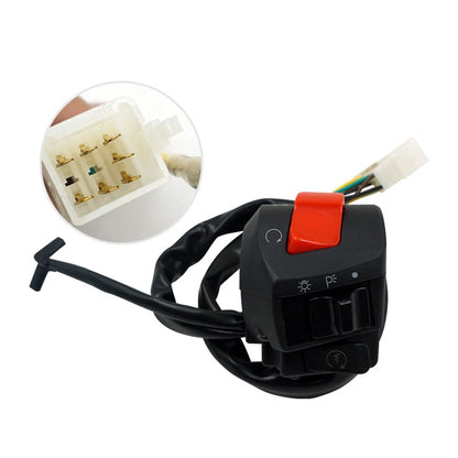 Handlebar Motorcycle Headlight Control Switch Light Indicator for Various Models