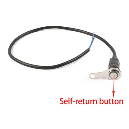 ON/OFF Handlebar Switch Push Button Headlight for Motorcycle - Red