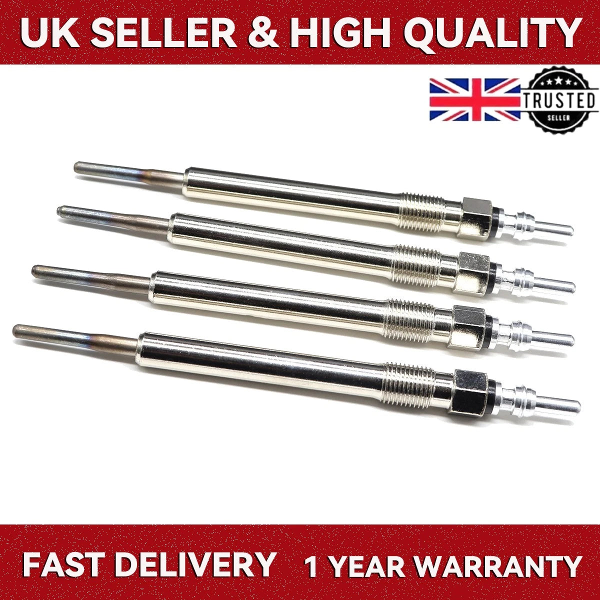 Heater Glow Plug Set 4pcs Replacement for Seat Leon 5F Ibiza 6J 6P Toledo