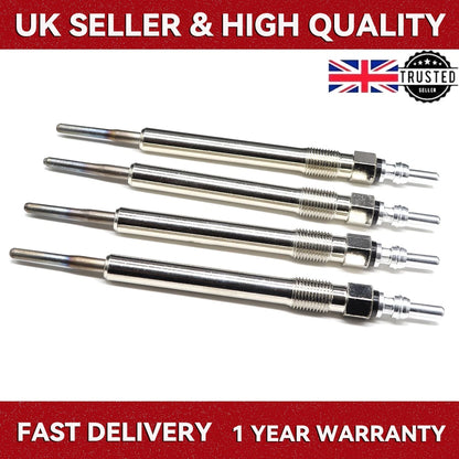 Heater Glow Plug Set 4pcs Replacement for Seat Leon 5F Ibiza 6J 6P Toledo