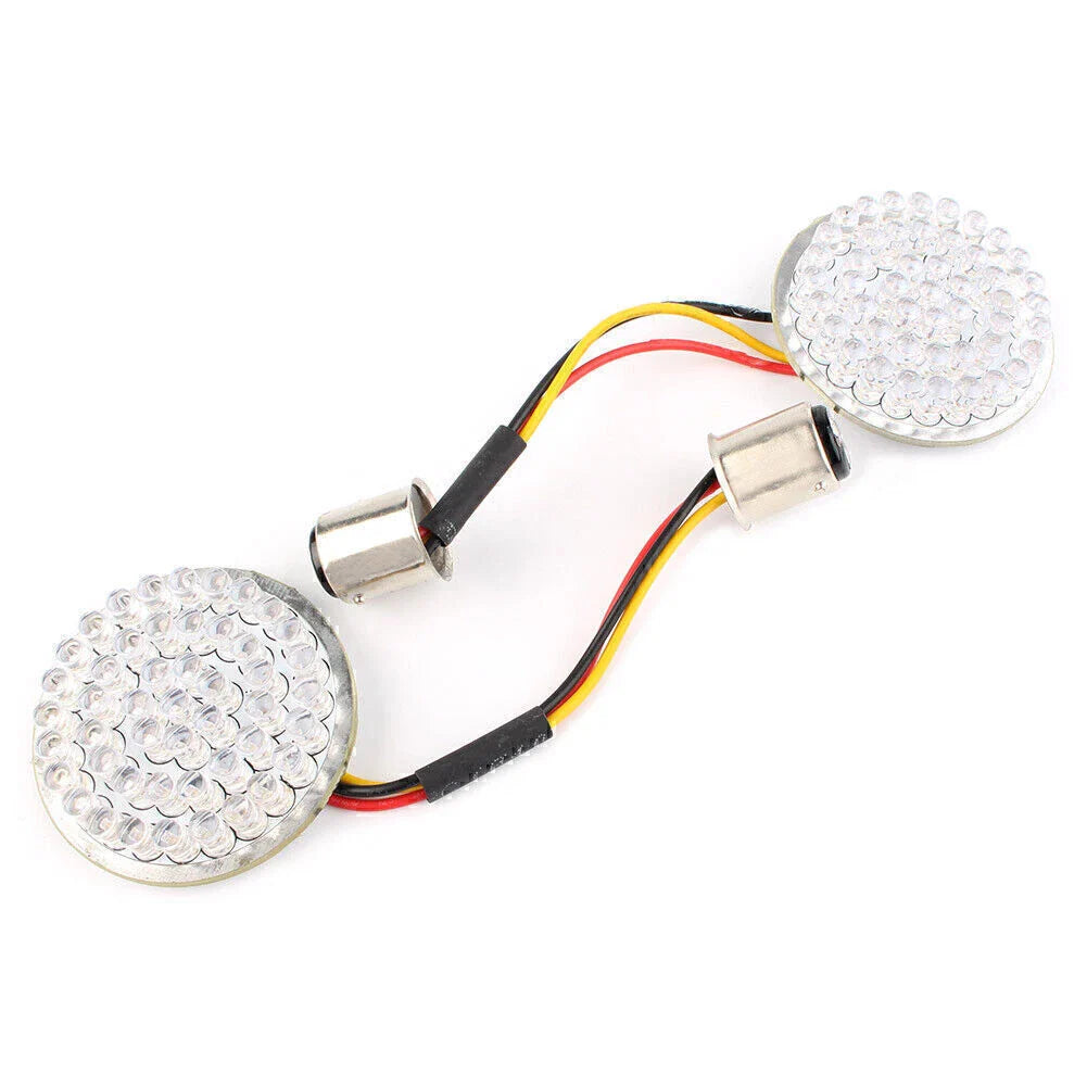 Red LED Turn Signal Light Bulb Pair for Harley Softail Dyna Touring