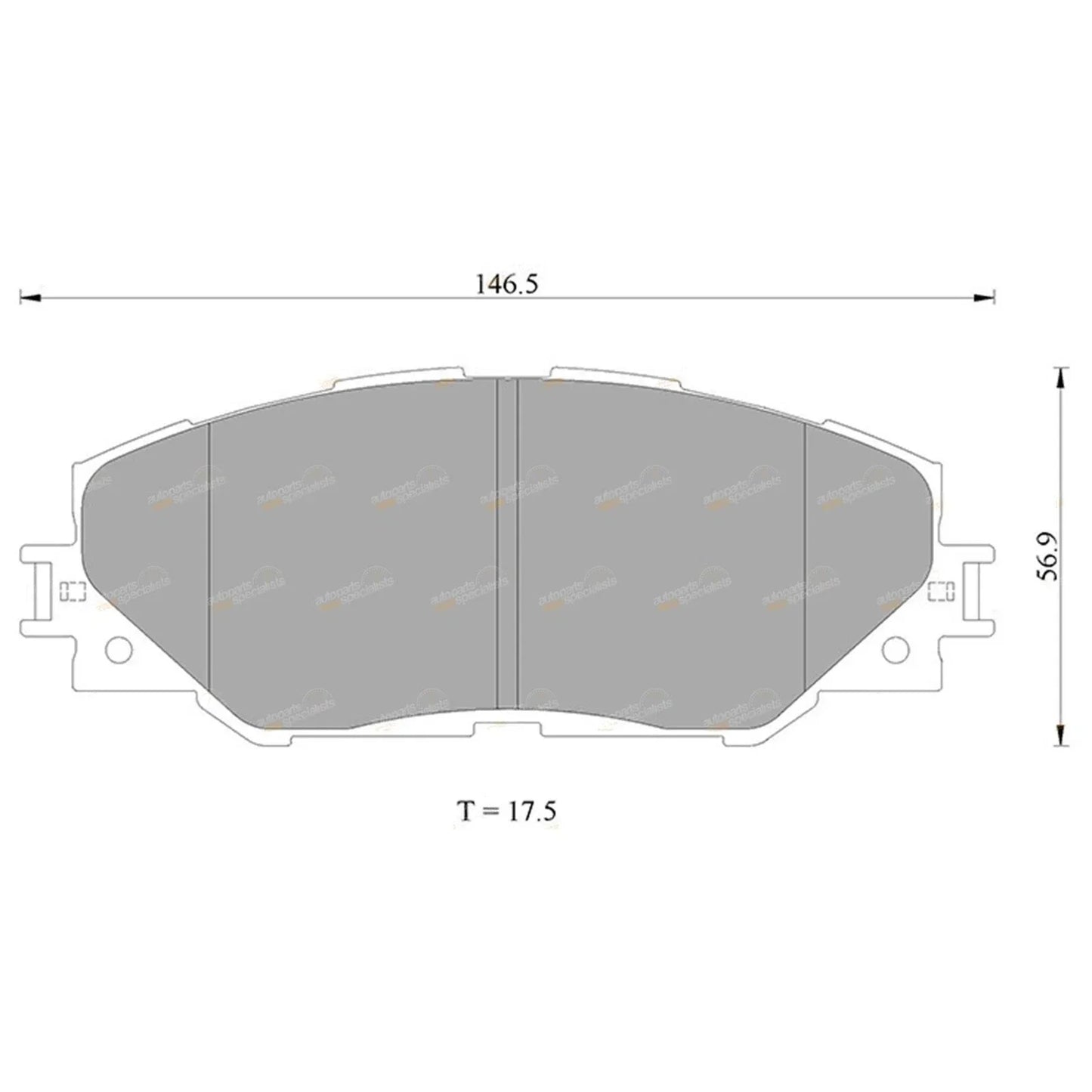 Front Disc Brake Rotors & Pads for Toyota RAV4 (2007–2019)