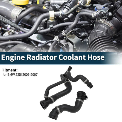 Water Pipes Engine Radiator Coolant Hose for BMW 525i (2006 - 2007)