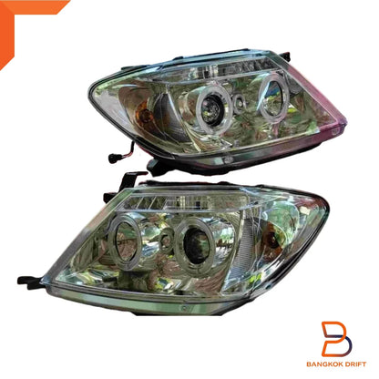 Chrome LED Projector Headlights for Toyota Hilux MK6 Vigo Pickup (05-11)