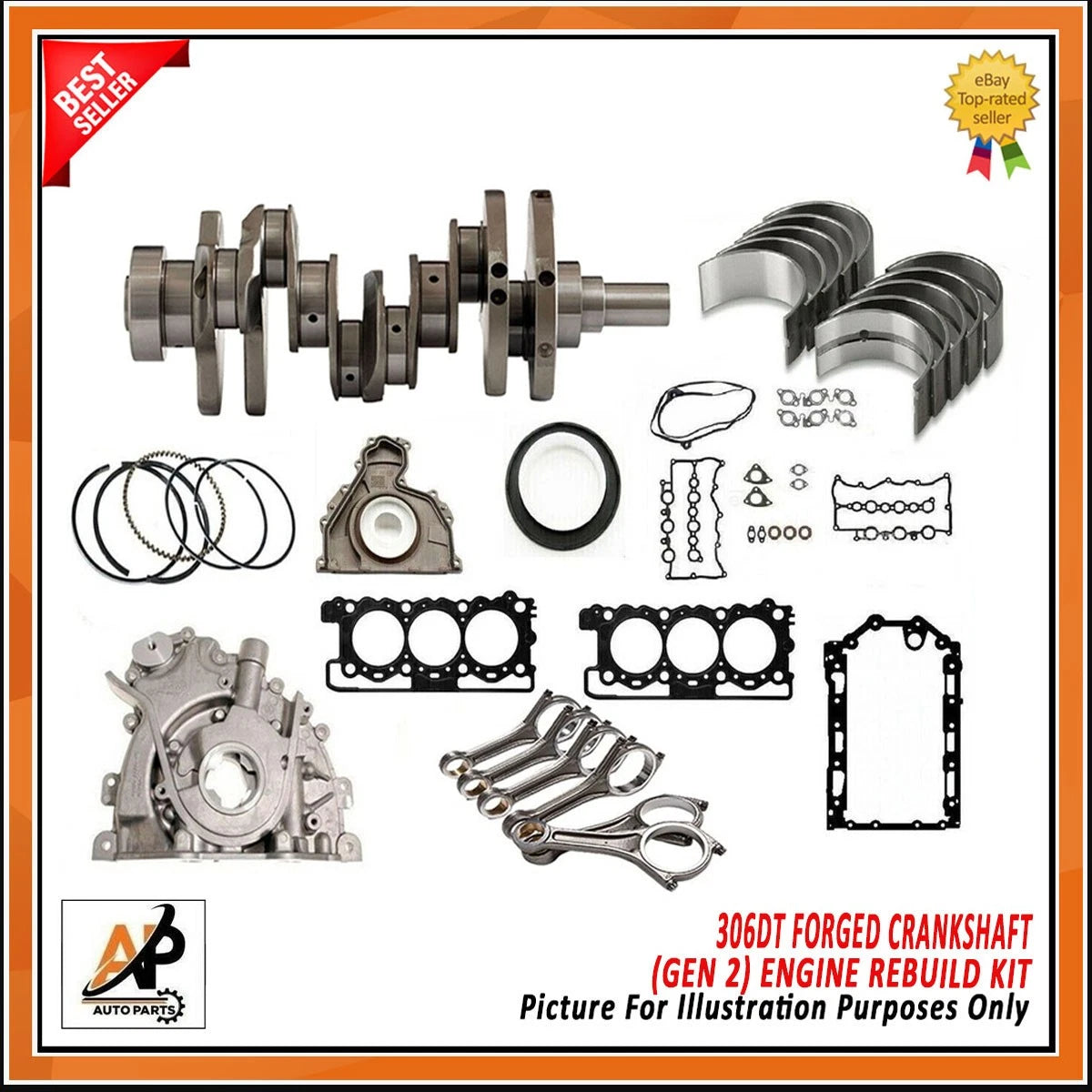 Engine Rebuild Kit Heavy Duty for Land Rover Range Rover 3.0 306DT (1998–2002)