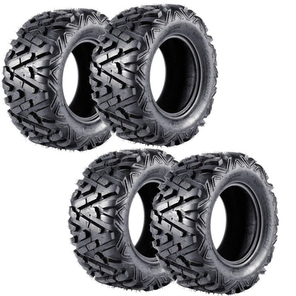 4 x 25x10-12 25x8-12 Tyres for ATV Quad Dirt Bike Buggy Go Kart Mower