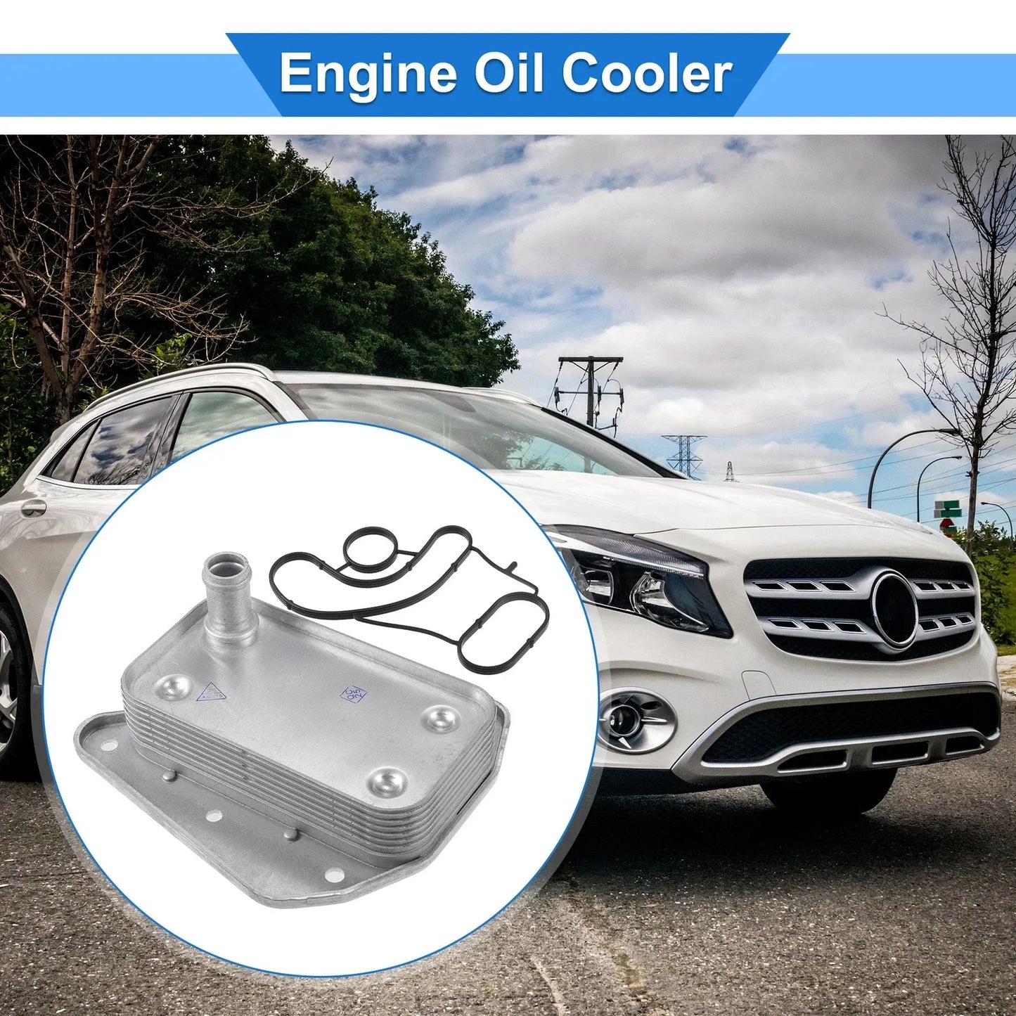 Engine Oil Cooler with Seals for Dodge Sprinter 3500 (2007-2018)