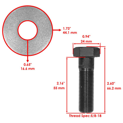 Blade Screw for Toro Exmark ZX4800 Replacement (2005–2008)