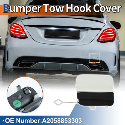 Rear Tow Hook Cover for Mercedes-Benz A-Class (2019-2023) Diamond White
