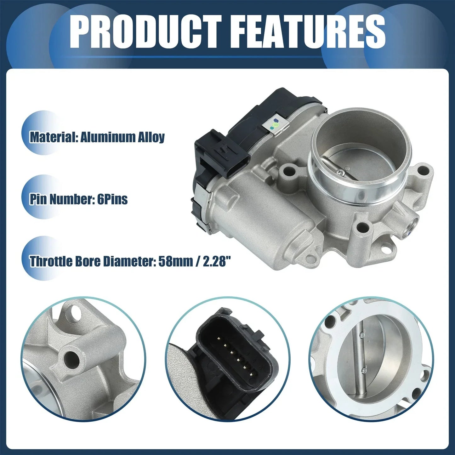 Throttle Body Actuator for Dodge Journey 2.4L L4 (2009-2020)