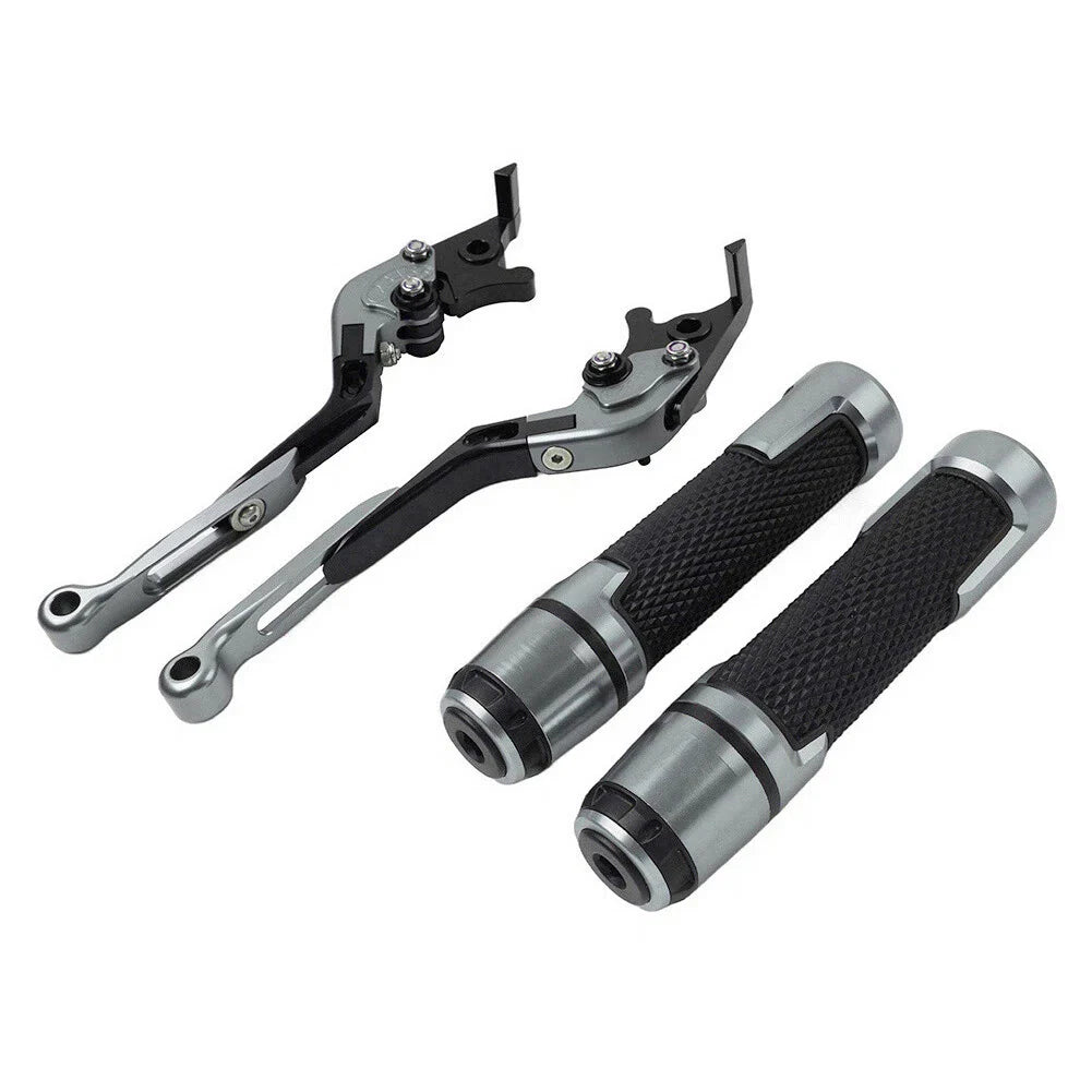 Extendable Brake Clutch Lever Grip Set for Kawasaki Ninja 650R (2006-2011)