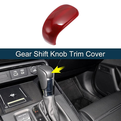 ABS Gear Shift Knob Cover Sticker for Honda CR-V 2023-2025 Red