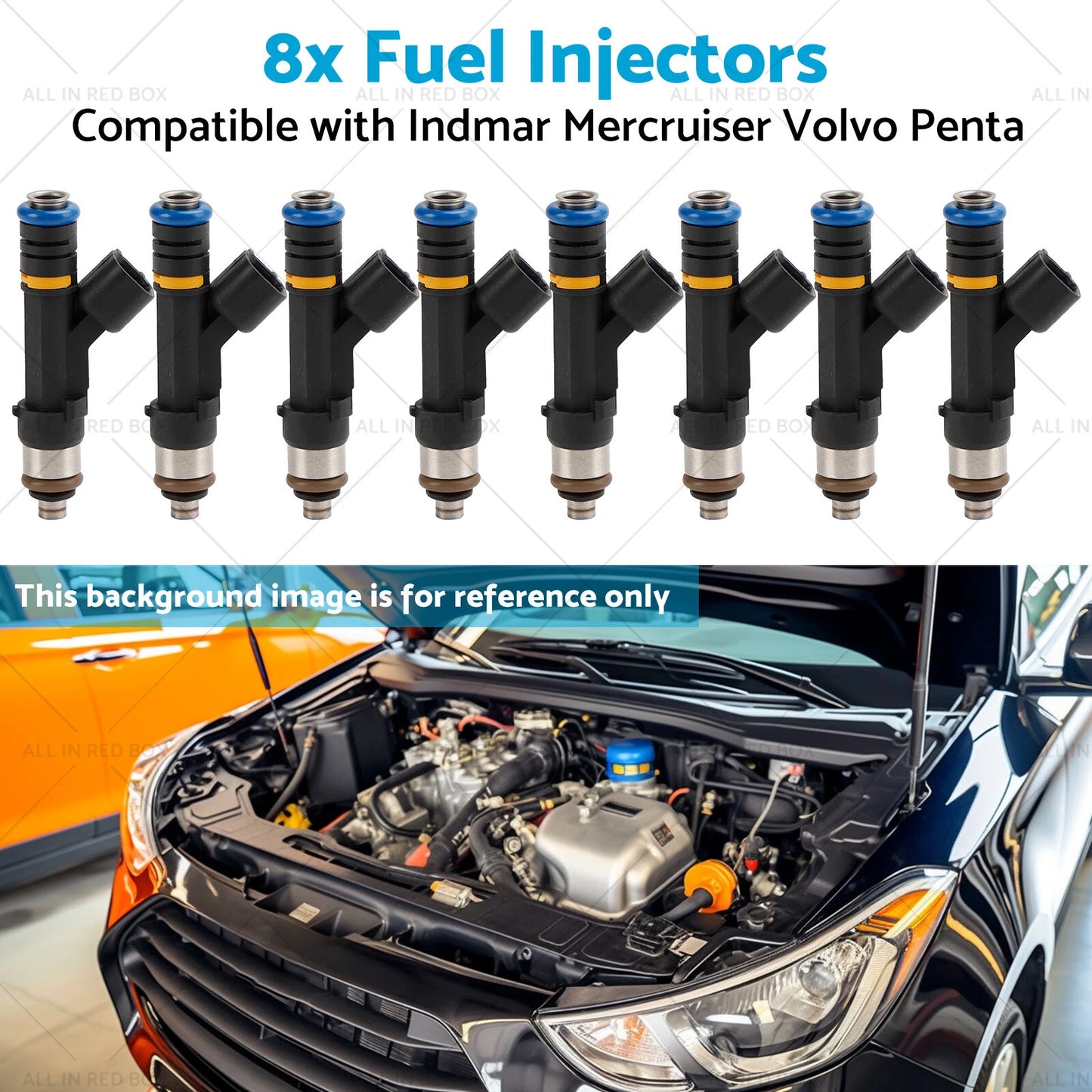 8 x Fuel Injectors for Indmar Mercruiser Volvo Penta (2007-2013)