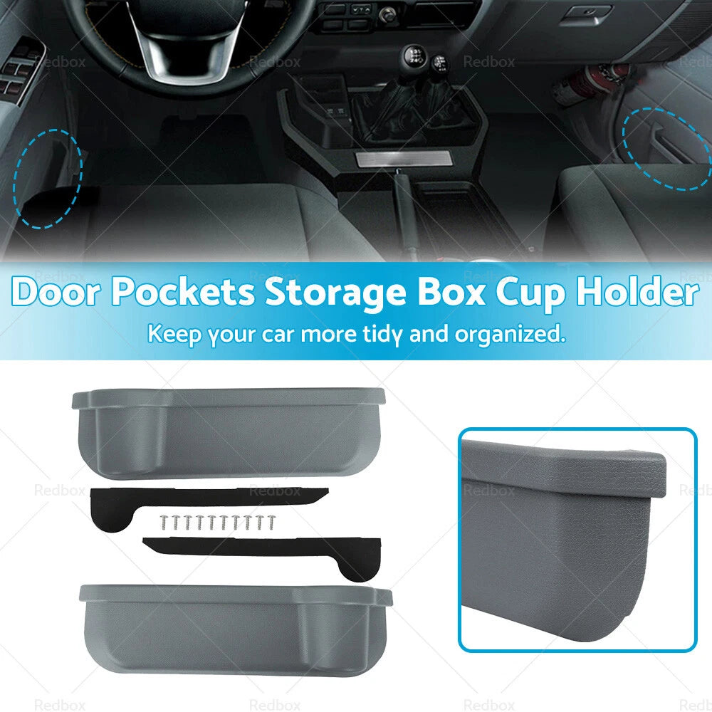 Door Pockets Storage Box Cup Holder for Toyota Land Cruiser 70 Series