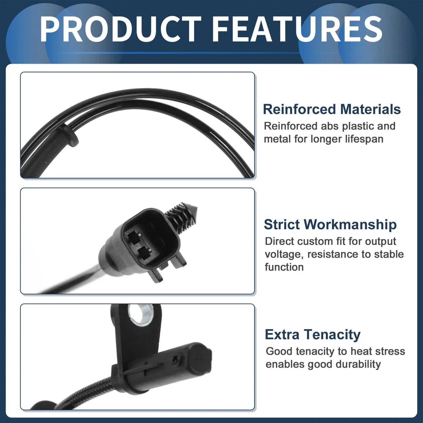 ABS Wheel Speed Sensor for Dodge Challenger Rear Right (2015-2023)