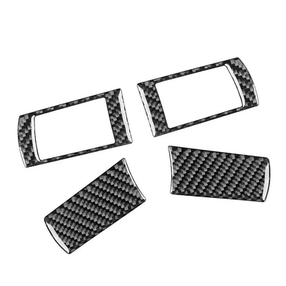 4pcs Carbon Fiber Steering Wheel Cover Trim for Chrysler 300 300C (2005-2010)
