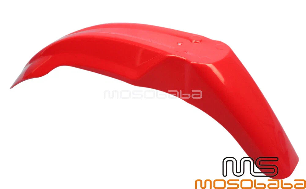 Red Front Fender Mudguard for Honda CR100/125/250, Yamaha TTR230/250, Suzuki DR100