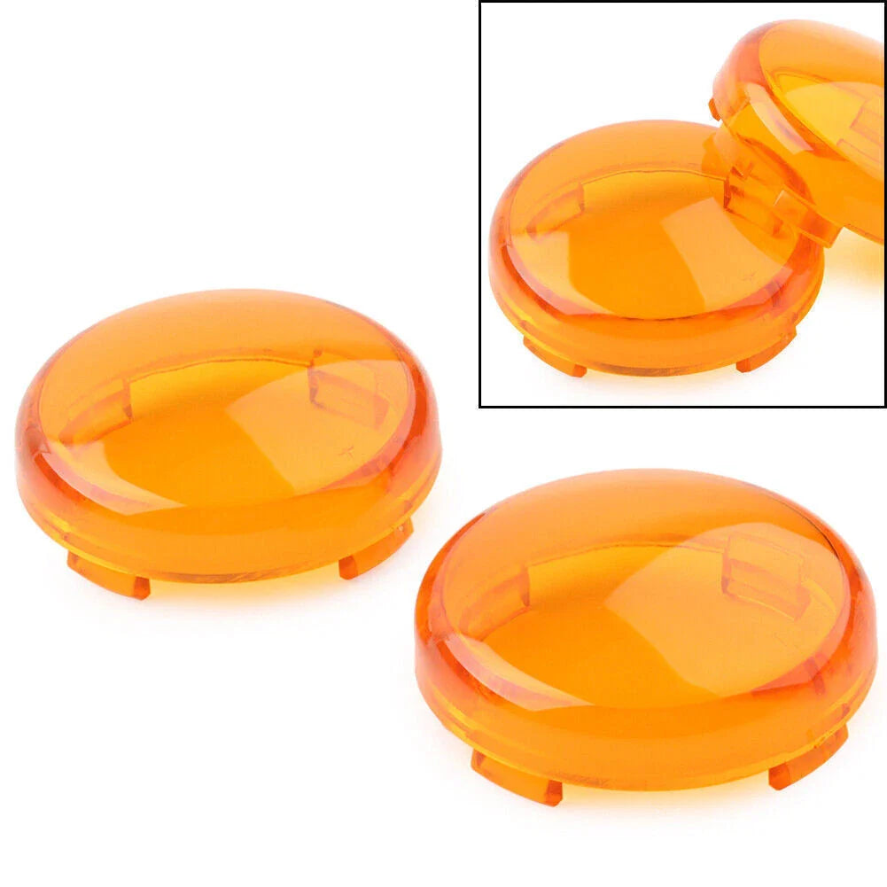 Yellow Turn Signal Lens Light Cover Guard for Harley Touring Softail Dyna