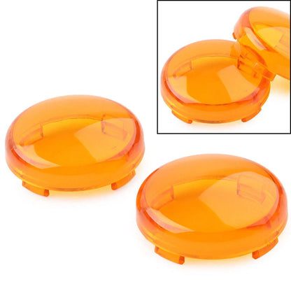 Yellow Turn Signal Lens Light Cover Guard for Harley Touring Softail Dyna
