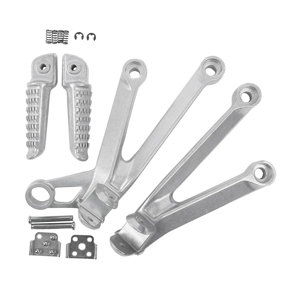Passenger Rear Footpegs Footrest Brackets for Kawasaki Ninja ZX10R (2004-2005)