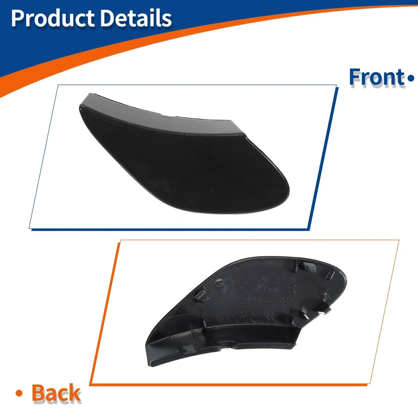 Front Car Bumper Tow Hook Cover for Mercedes-Benz GLE (2016-2023)