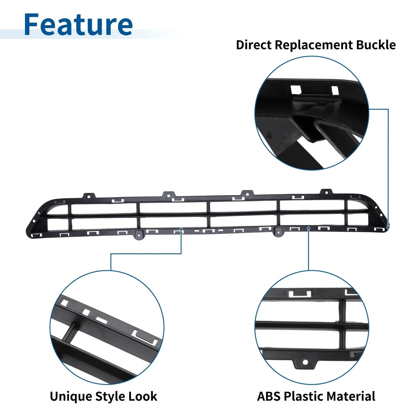Lower Front Bumper Grille for Hyundai Santa Fe (2013-2016)