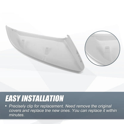 White Left Side Car Mirror Cover Caps for Honda Civic (2016-2021)