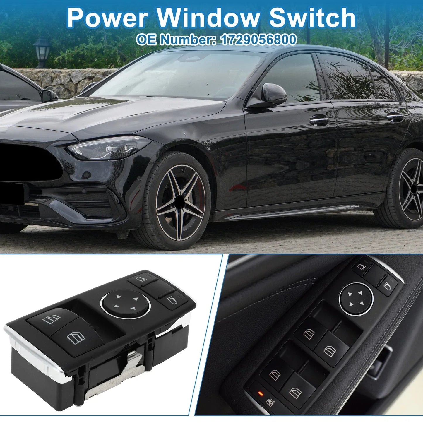 Power Window Switch for Mercedes-Benz C 180 M271.820 (2007-2011)