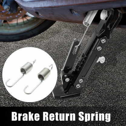 2 x 8cm Silver Tone Metal Motorcycle Brake Pedal Return Spring for Honda CG125