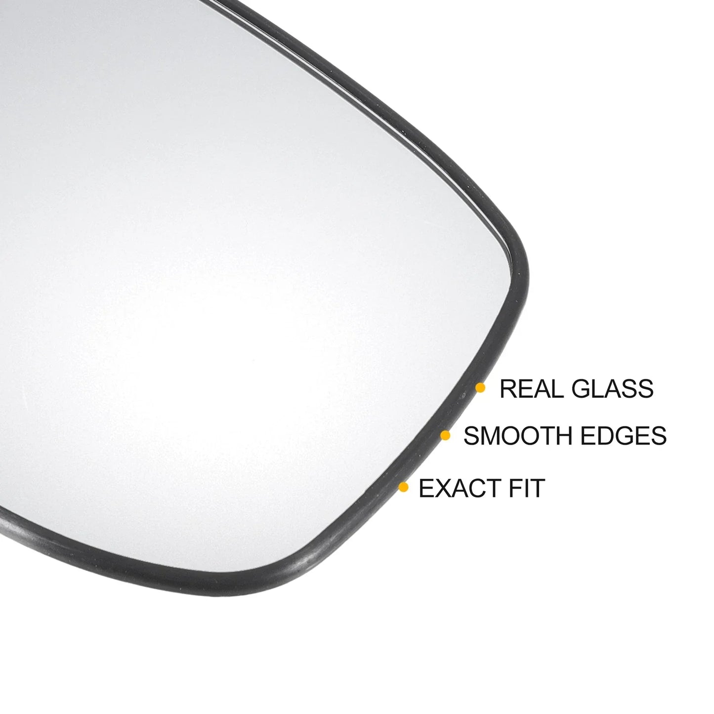 Pair White Mirror Glass w/ Back Non-heated for Honda Jazz Fit (2001-2023)