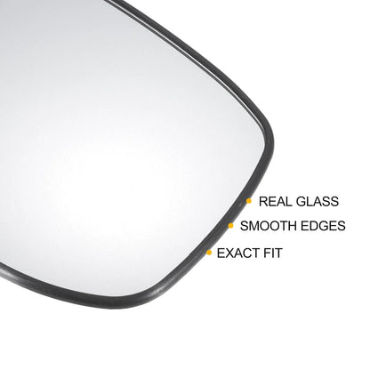 Pair White Mirror Glass w/ Back Non-heated for Honda Jazz Fit (2001-2023)