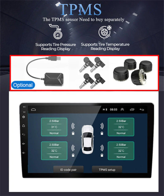 10.1'' Head Unit Car Stereo GPS Radio for 2004-2008 Ford F150