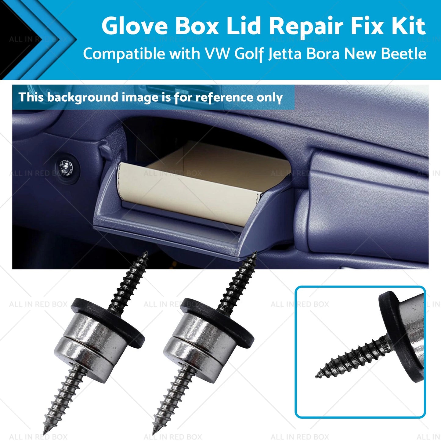Glove Box Lid Repair Kit for VW Jetta Golf Bora New Beetle (1999-2005)