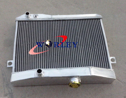 3 Row Aluminum Radiator + Fan for Volvo Amazon P1800 B18 B20 (59-70)