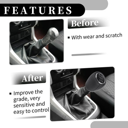 6 Speed Manual Gear Shift Knob for Chevrolet Cruze (2008-2012) Black Plastic