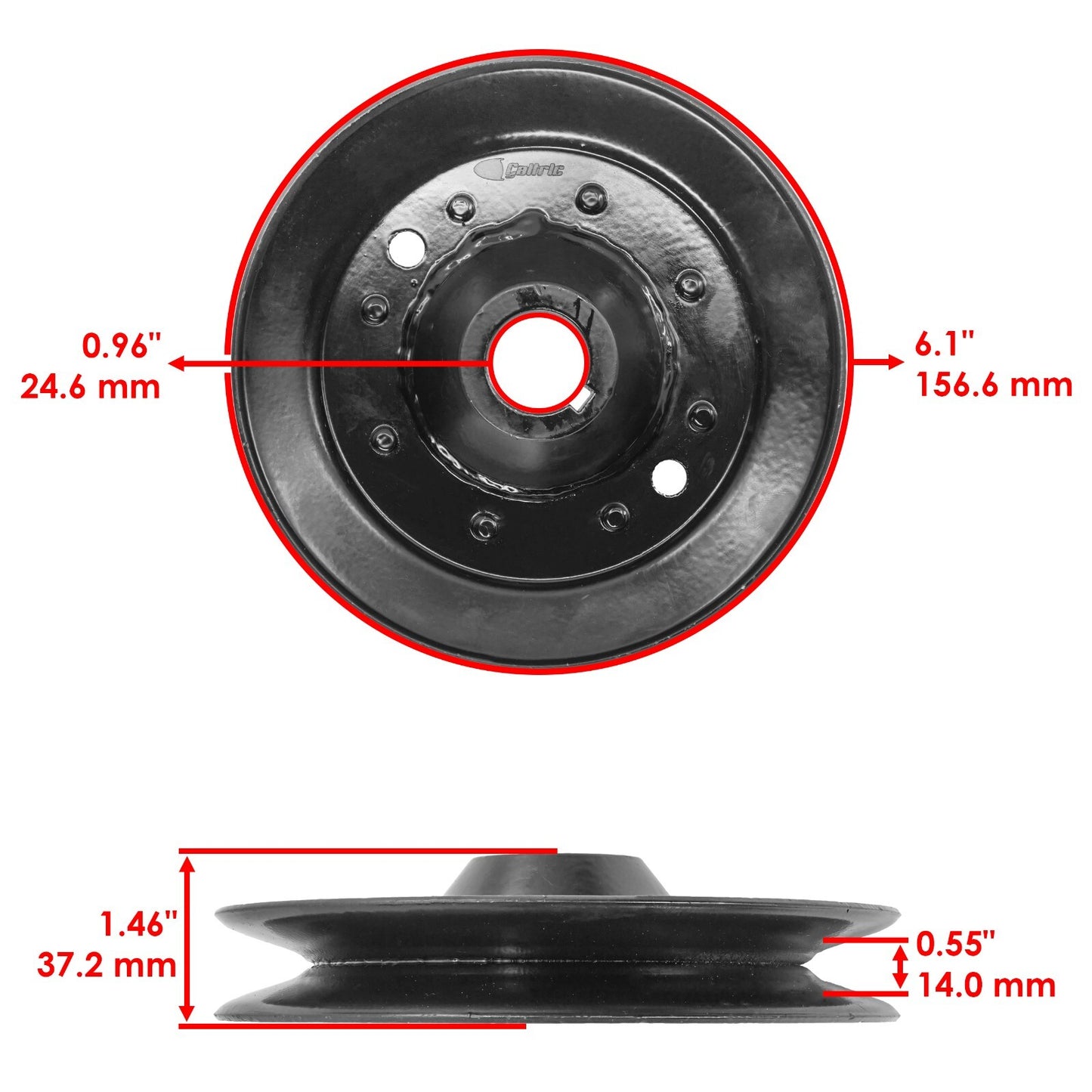 Deck Pulley Replacement for John Deere Front-Mount Rear Discharge Mowers (60"–76")