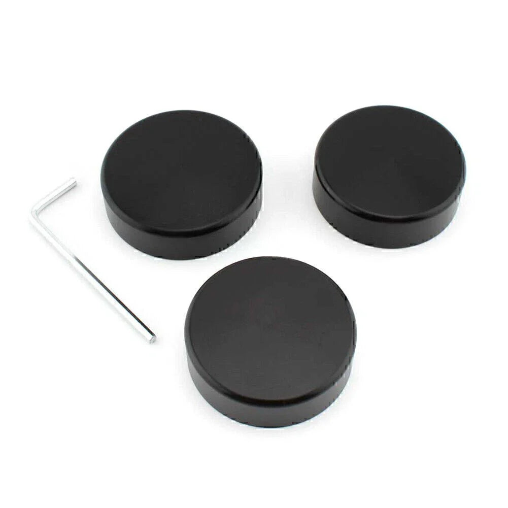 Black Upper Fork Stem Covers for Harley Sportster 48 XL1200 (1988-2013)