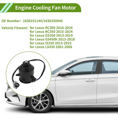 Radiator Fan Motor for Lexus RC300 (2016-2024) 1 x Motor
