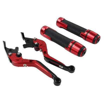 Folding Extendable Brake Clutch Levers & Handlebar Grips for Suzuki GSX1400
