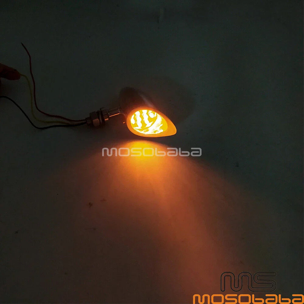 LED Motorcycle Bullet Turn Signal Lights for Harley Softail Iron 883/1200