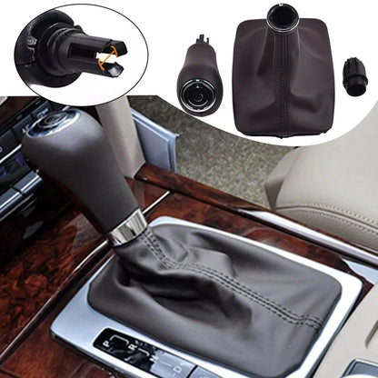 Mocha Color Gear Shift Knob and Boot Set for Mercedes C Class W204 (2007–2013)