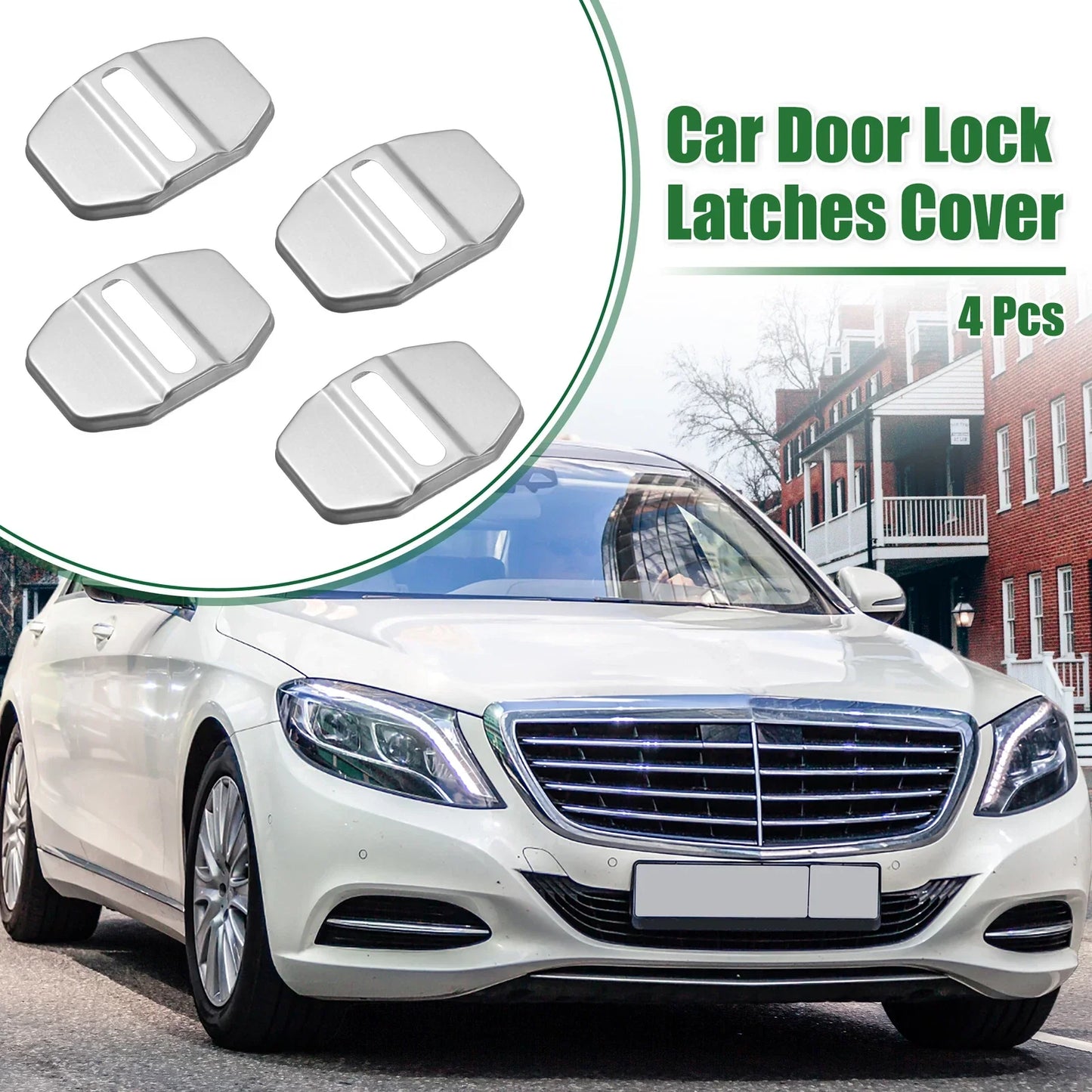 4 x Car Door Latch Lock Covers for Mercedes-Benz AMG GLC (2016-2023)