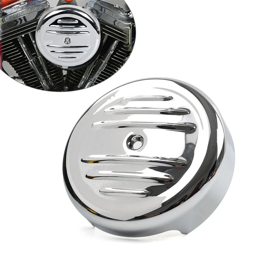 8" Round Stripe Air Cleaner Cover for Harley Softail Fat Boy Sportster