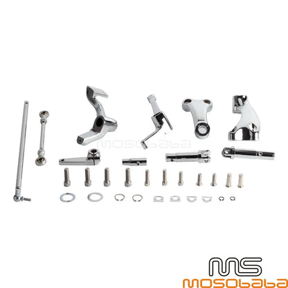 Chrome Forward Controls Kit for Harley Sportster XL883N Iron 48 7L1200V (14-21)