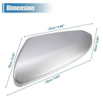 Mirror Corner Triangle Fender Cover Left for Honda Civic (2016-2019) Silver